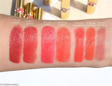 yves saint laurent rouge volupte shine lipstick swatches|ysl rouge volupte shine 44.